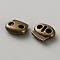 Zinc Alloy Smooth Buckles, Belt Fastener, Antique Bronze, 14x16x6.5mm, Hole: 4mm