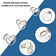 Pandahall Elite kit fai da te per la creazione di anelli per polsini a cupola vuoti DIY-PH0017-83-4
