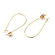 Crochets d'oreilles en laiton&nbsp;KK-F916-02G-2