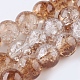 Two Tone Crackle Glass Bead Strands CCG-I001-13-1