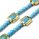 Chapelets de perles en turquoise synthétique G-Q998-011-1