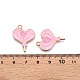Подвески из сплава с эмалью на тему дня святого валентина ENAM-T020-50I-02-3