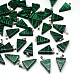 Triangle Dyed Malachite Pendants G-Q356-10-1