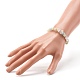 Natural Morganite Chip Beads Stretch Bracelets for Children BJEW-JB06388-10-3