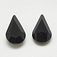 Cabujones de cristal con rhinestone RGLA-T082-6x10mm-02-2