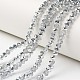 Electroplate Transparent Glass Beads Strands EGLA-A034-T3mm-M16-1