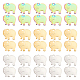 DICOSMETIC 30Pcs 3 Colors Elephant Pendants Stainless Steel Charms Golden and Rainbow Color Lucky Animal Pendants Flat Elephant Dangle Charms for DIY Necklace Jewelry Making STAS-DC0011-92-1