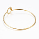 304 Stainless Steel Bangle X-BJEW-H530-01G-2