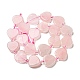 Granos naturales de abalorios de cuarzo rosa G-G072-D03-01-3