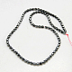 Chapelets de perles en hématite synthétique sans magnétiques G-C120-4x4mm-2