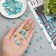 SUNNYCLUE 1 Box 122Pcs Gemstone Heishi Beads Natural Howlite Bead Flat Round Beads 8mm Beaded Disc Stone Loose Spacer Beads for Jewelry Making Beading Kit Turquoise Color Bracelet Necklace Supplies G-SC0002-29-3