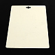 長方形形状厚紙のネックレスのディスプレイカード  ホワイト  190x140x0.8mm CDIS-Q001-10B-2