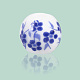 180 шт. фарфоровые керамические бусины ручной работы с цветочным принтом PORC-LT0001-08A-6