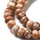 Brins de perles de netstone rouge naturel G-G992-B04-4