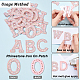 NBEADS 26 Pcs A-Z Letter Glass Rhinestone Patches DIY-NB0007-06-4