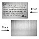 Прямоугольник 201 изготовленная на заказ пустая карточка бумажника термопереноса из нержавеющей стали DIY-WH0252-006-4