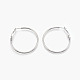 304 Stainless Steel Hoop Earrings EJEW-E233-01P-40mm-1