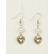 Set di gioielli con perle di vetro per san valentino: collane e bracciali e orecchini elastici SJEW-JS00425-01-3