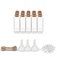 Chgcraft 12pcs 30ml frascos de vidrio transparente botellas tapones de corcho con 30pcs tornillos de ojo DIY-CA0001-16-2