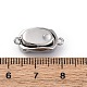 Прямоугольные латунные застежки-коробочки KK-P291-48P-02-3