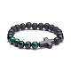 Cross Beads Stretch Bracelets Set for Women BJEW-JB07150-4