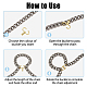 SUPERFINDINGS 18Pcs 6 Colors Adjustable Metal Buckles for Chain Strap Bag Alloy Strap Length Shorten Accessories Small Clip for Handbag Crossbody Chain FIND-FH0008-36-5
