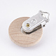 Beech Wood Baby Pacifier Holder Clips WOOD-T015-18-2
