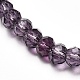 Faceted Glass Rondelle Beads Stretch Bracelet for Kid BJEW-JB06807-24-3