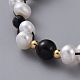 Braided Beads Bracelets BJEW-JB05056-4