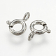 925 Sterling Silver Spring Ring Clasps X-STER-K037-069E-2