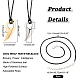 Dicosmetic diy 3d kit de fabricación de collar con colgante en forma de diente de colmillo DIY-DC0001-67-2