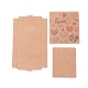 Картонные коробки из крафт-бумаги и серьги CON-L015-B10-2