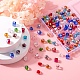 150 pièces 3 brins de perles de verre électrolytiques de style EGLA-YW0001-38-5