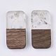 Colgantes de resina y madera de nogal RESI-S358-92B-1