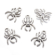 30PCS Antique Silver Spider Halloween Jewelry Tibetan Silver Alloy Pendants X-TIBEP-A101973-AS-LF-4