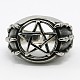 Personalized 304 Stainless Steel Star Rings for Men X-RJEW-F015-18-1