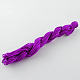 ナイロン糸  作るカスタム織りブレスレットのためのナイロン製のアクセサリーコード  暗紫色  1mm  約26.24ヤード（24m）/バンドル  10のバンドル/袋  約262.46ヤード（240m）/バッグ NWIR-R002-1mm-25-2