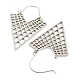 304 Stainless Steel Hollow Triangle Hoop Earring EJEW-Q789-07P-3