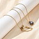 Ожерелья из нержавеющей стали 304 NJEW-R022-01G-09-3