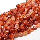 Nuggets cornaline naturelles teints perles brins G-J336-19-1