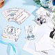 SUNNYCLUE Earrings Display Cards Earring Holder Cards 9x5cm/3.5x2inch Displaying Paper Cards White Earring Card Bulk Hanging Earring Cards for Display Selling Packaging Jewelry Making DIY Supplies CDIS-SC0001-06-4
