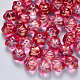Perles de verre peintes par pulvérisation transparent GLAA-S190-005A-03-1