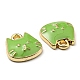Golden Plated Alloy Charms ENAM-L042-01G-4