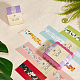 Pandahall elite 60 pcs 6 couleurs cartes d'affichage en carton de savon fait à la main AJEW-PH0001-56-6