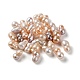 Perles de culture d'eau douce en perles keshi naturelles PEAR-E020-30-1