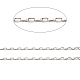 Серебряные цепочки-скрепки с родиевым покрытием 925 пробы STER-F052-08P-2