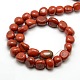 Nuggets Natural Red Jasper Beads Strands G-P062-03-2