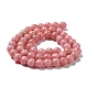 Brins de perles de rhodochrosite argentine naturelles G-L554-03A-01-2