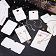 SUPERFINDINGS 200Pcs 4 Styles Earring Jewelry Display Cards Necklace Display Cards Earring Holder Cards Kraft Paper Earrings Tags Earrings and Jewelry Display for DIY Earring Ear Studs CDIS-FH0001-05-2