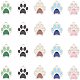 UNICRAFTALE 20pcs 5 Colors Dog Paw Prints Pendants About 13mm Long Stainless Steel Enamel Animal Footprint Pendant Metal Floating Charms Lovely Dog Paws Charms for Bracelets Necklaces Jewelry Making STAS-UN0026-51-1